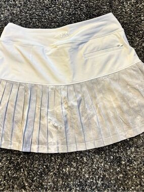 Under Armour White Pleated Performance Skirt
